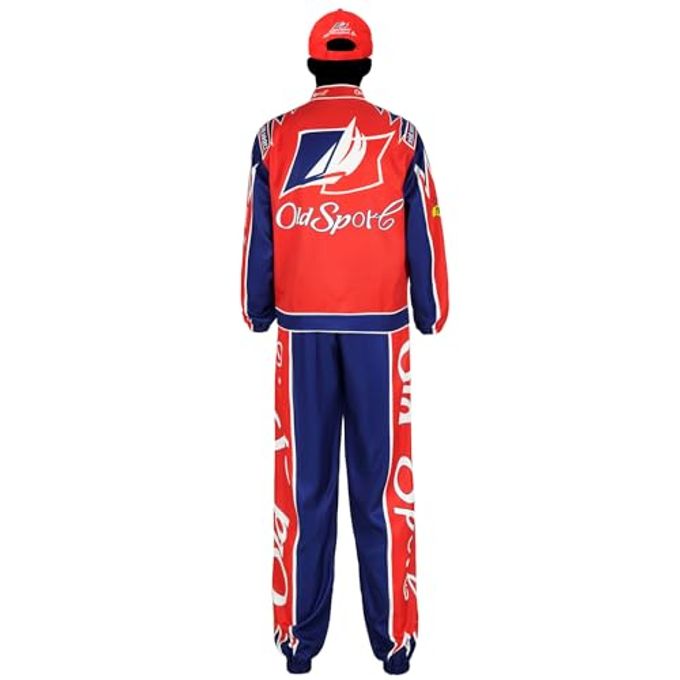 Qosivfey Mens Ricky Bobby Racing Costume Adult Talladega Nights Full Cosplay Set(My20233-4,2XL) - Image 3