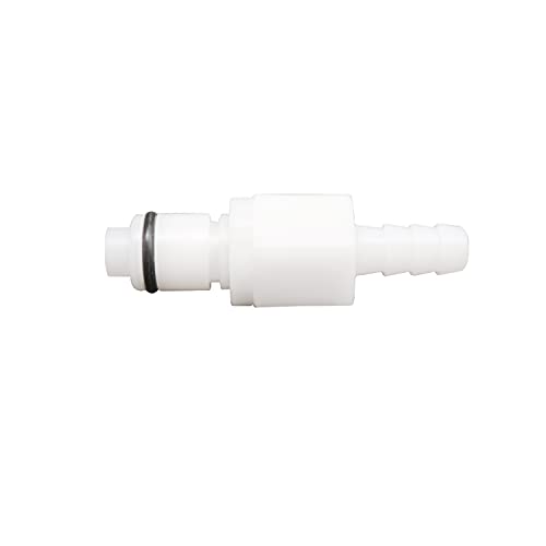 LucaSng Plastic Hose Quick Connector with Shut-Off,Gas and Liquid Quick Connector check valve Beer Line Tubing Quick Disconnect (1/4” Barb) - Image 3