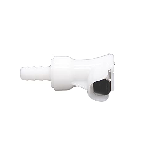 LucaSng Plastic Hose Quick Connector with Shut-Off,Gas and Liquid Quick Connector check valve Beer Line Tubing Quick Disconnect (1/4” Barb) - Image 4