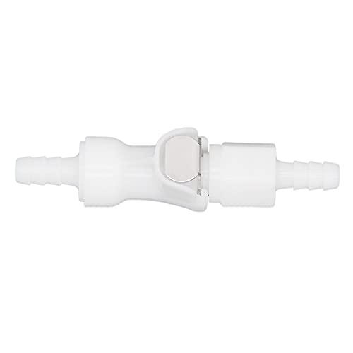LucaSng Plastic Hose Quick Connector with Shut-Off,Gas and Liquid Quick Connector check valve Beer Line Tubing Quick Disconnect (1/4” Barb) - Image 2