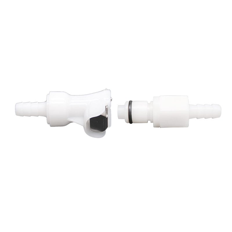 LucaSng Plastic Hose Quick Connector with Shut-Off,Gas and Liquid Quick Connector check valve Beer Line Tubing Quick Disconnect (1/4” Barb) - Image 5