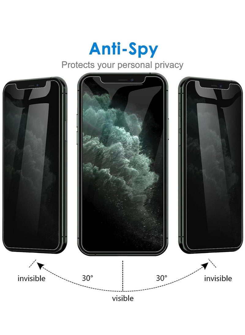 ELTRAZONE (2 Pack) for iPhone 13 Pro Privacy Tempered Glass Screen Protector Anti-Scratch with Back Camera glass Alignment Frame Bubble Free Scratch Resistant - Image 5
