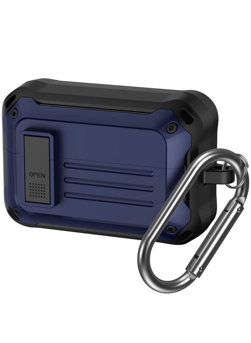 هوموسوبون غطاء واقي لسماعة أذن سوني WF-1000XM4 مع مشبك أزرق للمشي لمسافات طويلة - Image 1