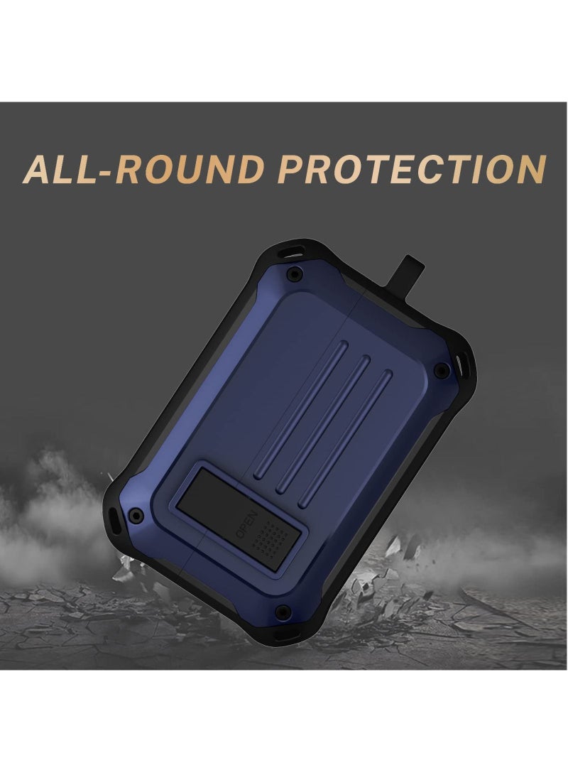 هوموسوبون غطاء واقي لسماعة أذن سوني WF-1000XM4 مع مشبك أزرق للمشي لمسافات طويلة - Image 4