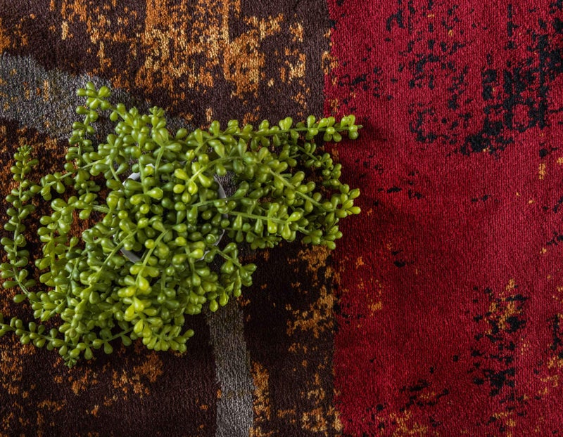 Unique Loom Barista Collection Area Rug - Kouillou (3' 1" x 5' 3" Rectangle, Multi/ Brown) - Image 5