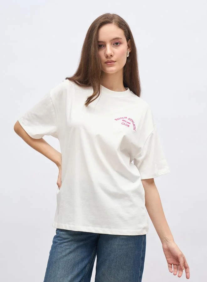 Styli Styli Embroidered Oversized T-Shirt