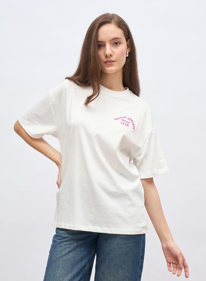 Styli Embroidered Oversized T-Shirt - Image 2