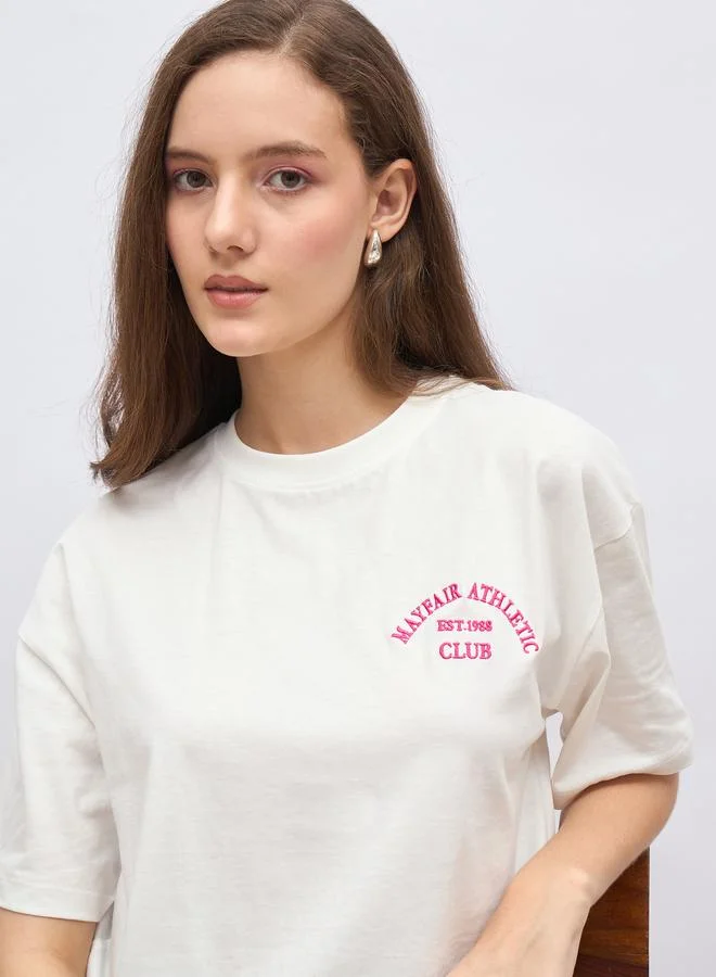 Styli Styli Embroidered Oversized T-Shirt