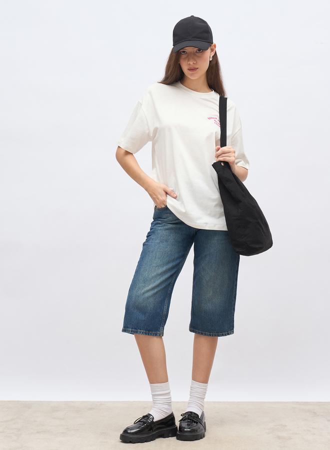 Styli Embroidered Oversized T-Shirt - Image 1