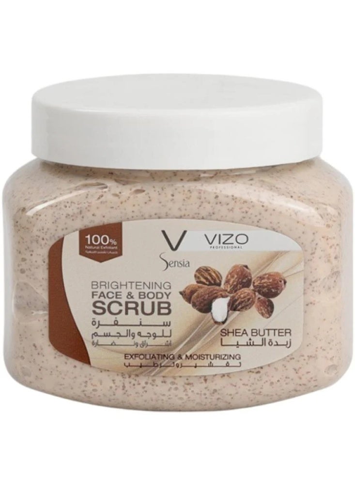 مقشر زبدة الشيا للوجه والجسم من فيزو - 500 مل