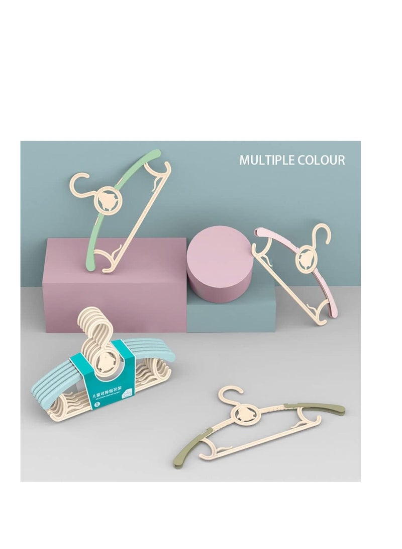 Baby Clothes Hangers, Extendable Baby Hangers, Adjustable Infant and Toddler Hangers, Non-Slip Clothes Hangers for Children Kids Infants Coat Pant Hanger, 10PCS (Coffee) - Image 5