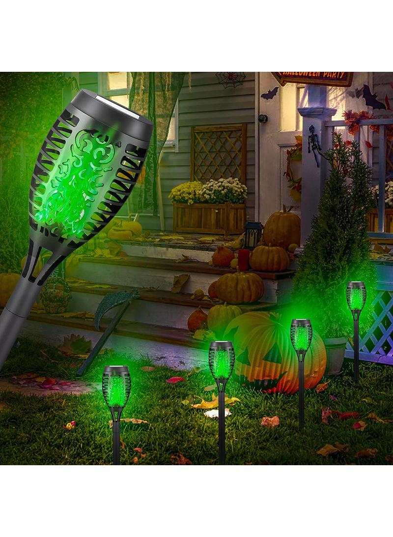 SYOSI 6-Pieces Solar Torch Lights With Flickering Flame Fire Effect Garden Light Auto On OR Off Dust To Dawn Outdoor Waterproof Landscape Decoration Solar Powered Security Torch Light - Image 5