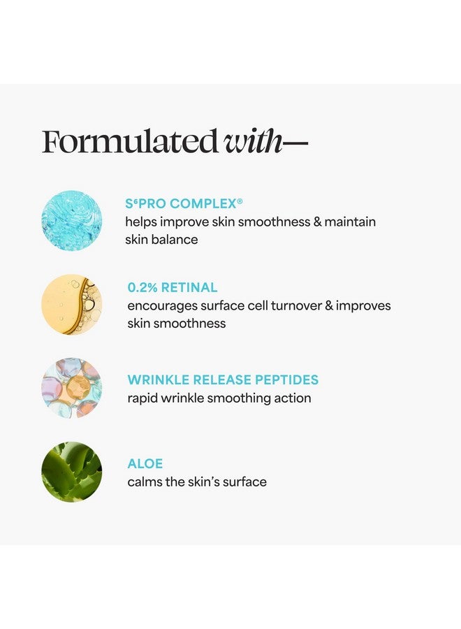 تولا سيروم TULA Skin Care A+ Renewal Advanced Retinal + Peptides - سيروم ليلي للوجه، يعزز إشراقة البشرة ويرطبها، 1.01 أونصة سائلة. - Image 4