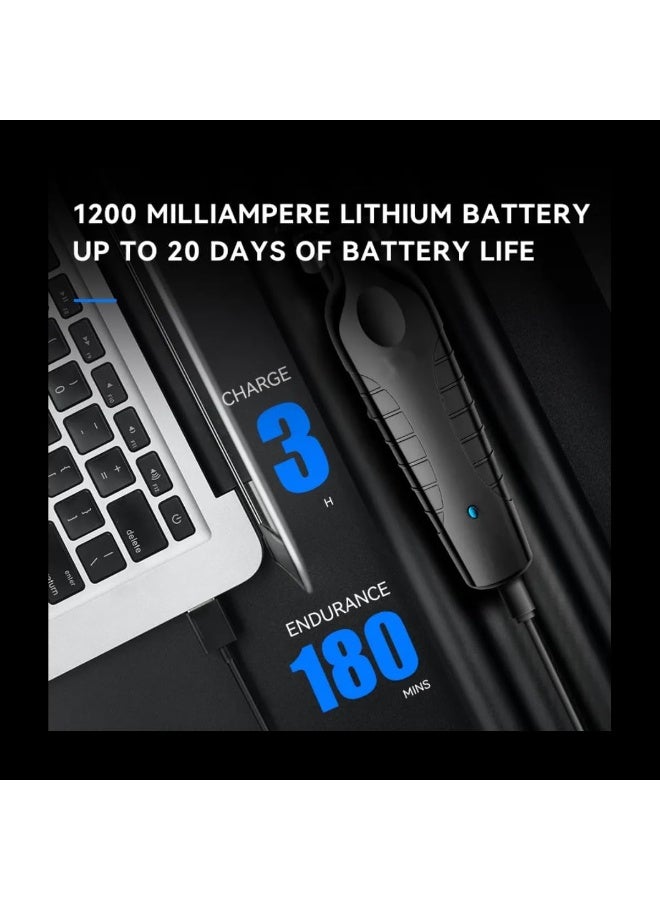 JAJEEK Professional Cordless Hair Trimmer for Men – USB Rechargeable Hair Clipper with 1200mAh Battery, Sharp Stainless Steel Blades, LCD Display & Quiet Motor – 180-Minute Runtime Beard & Hair Cutting Machine for Home & Salon Use – Precision Grooming Tool - Image 3