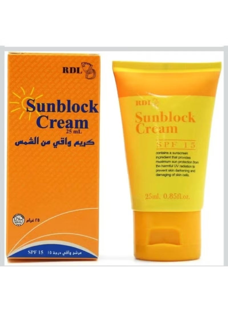 RDL Sunscreen Cream SPF 15 - 25ml