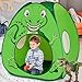 Lucky castle Kids Play Tent Lucky Castle Pop Up Tent for Kid Cute Tent for Boys and Girls Indoor Outdoor Play Tent with Storage Bag Perfect Kids GiftGreen Dinosaur - Image 2