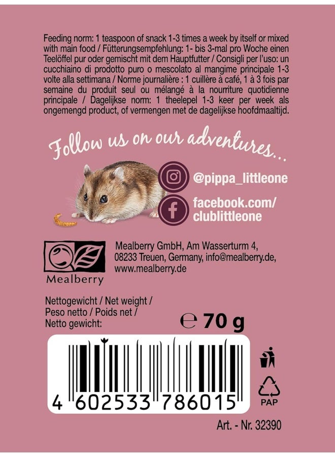 Little One Mealworms Snack - 70g Brown - Image 4