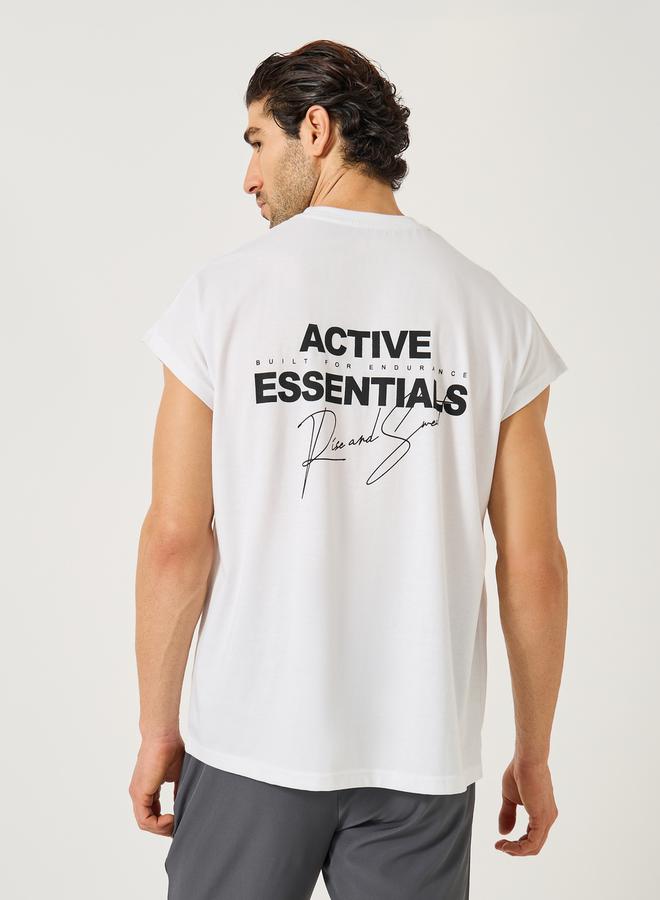 Styli Slogan Print Oversized Training T-Shirt - Image 5