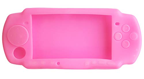 OSTENT Soft Protector Silicon Travel Carry Case Skin Cover Pouch Sleeve for Sony PSP 2000/3000 Color Pink - Image 1