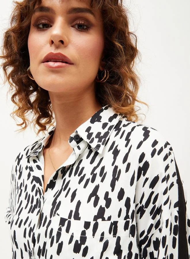 SASSAFRAS Abstract Print Oversized Shirt & Pants Co-Ords by Styli