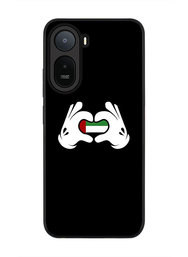 Stylizedd Rugged Case for Xiaomi Redmi A7 Pro 4G / Poco C81 / Poco C81 Pro / Poco C85x 5G- Slim Fit Hybrid Rubber Cover Emarati Love