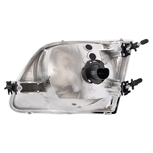 TRQ Headlight Assembly Set Headlights Driver & Passenger Side Halogen Compatible with 1997-2002 Ford Expedition 1997-2003 F-150 2004 F-150 Heritage 1997-1999 F-250 FO2502182 FO2503182 - Image 4