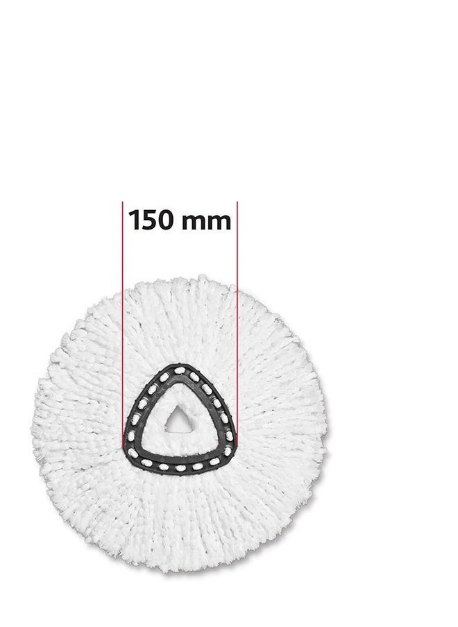 Vileda - Vileda Turbo Smart 100% Microfibre refill | pack of 1| suitable for all Vileda Spin Mops System | for hard floor surfaces | Classic | White White - Image 1