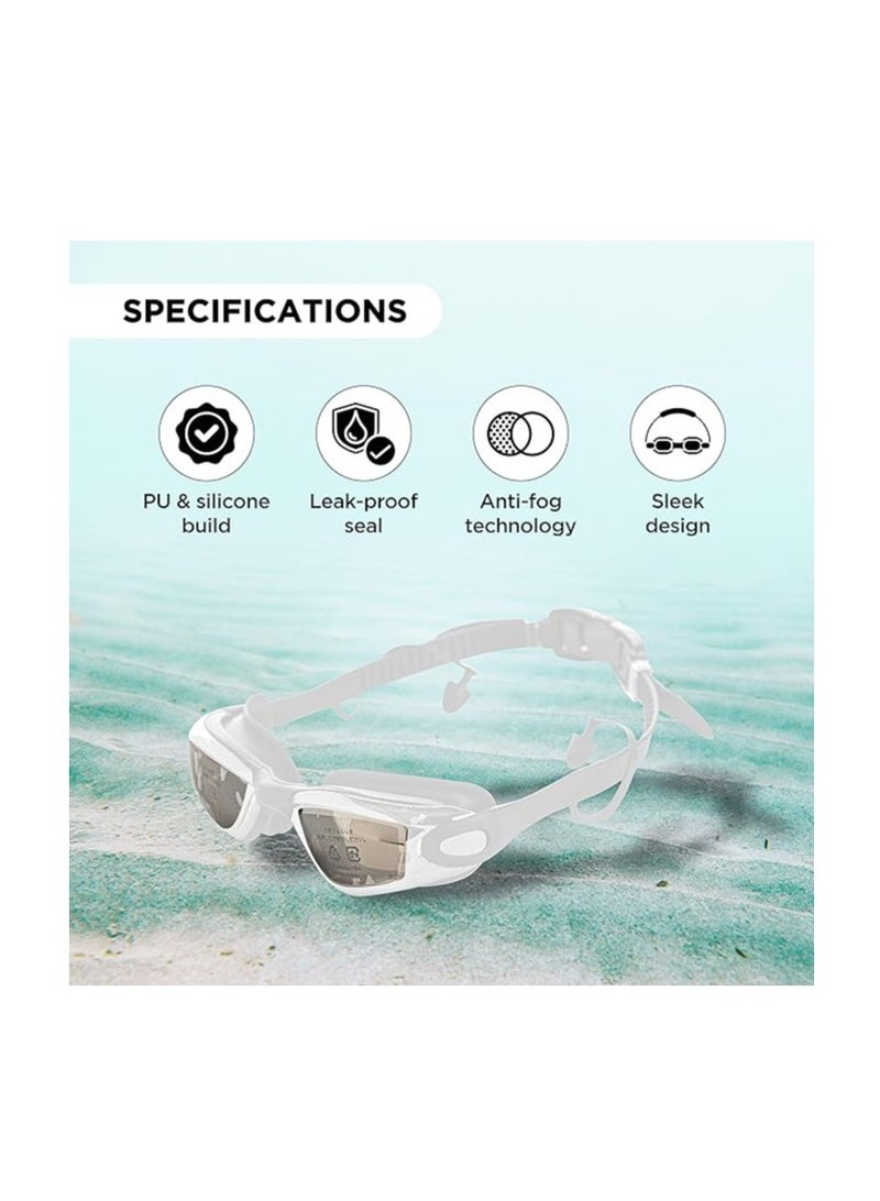 ENDLESS  Premium Swimming Goggle with Anti-Fog and UV Protection | Stylish Big Frame for more Visibility | Soft Silicone Gasket for Leak Proof | With Hard Case - Image 2
