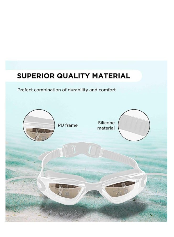ENDLESS  Premium Swimming Goggle with Anti-Fog and UV Protection | Stylish Big Frame for more Visibility | Soft Silicone Gasket for Leak Proof | With Hard Case - Image 3