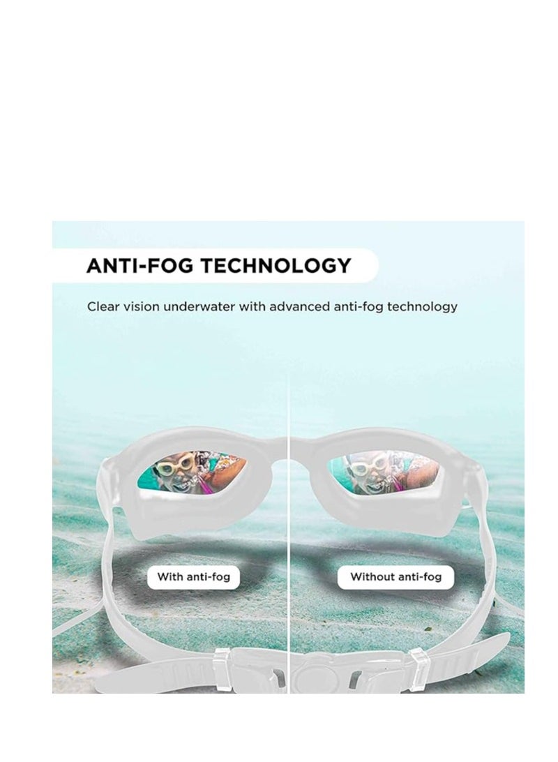 ENDLESS  Premium Swimming Goggle with Anti-Fog and UV Protection | Stylish Big Frame for more Visibility | Soft Silicone Gasket for Leak Proof | With Hard Case - Image 5