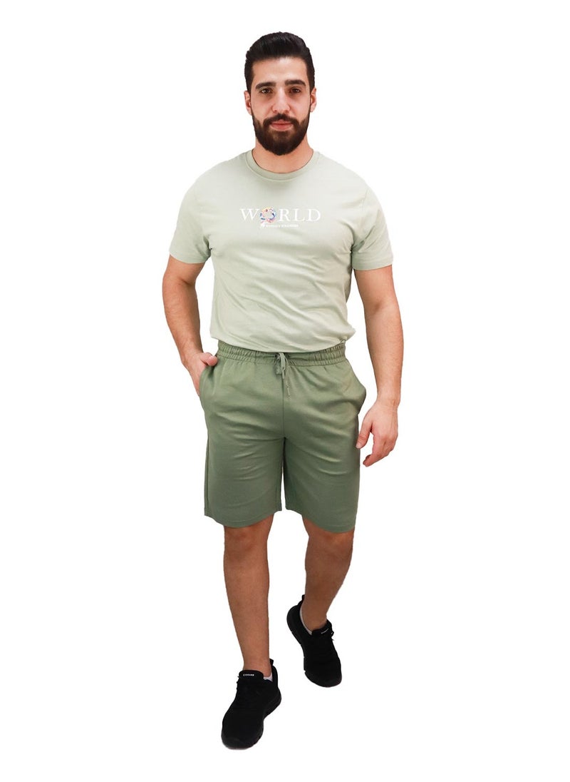 GIORDANO Men's Shorts Green  - Image 2