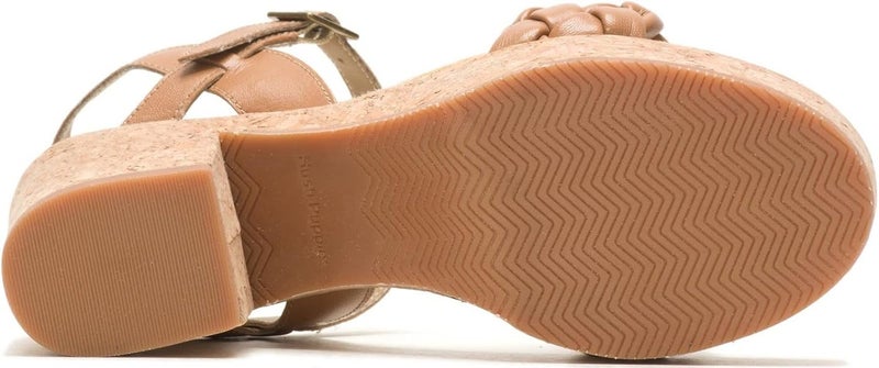 HUSH PUPPIES Black Leather Platform Sandals - Image 4