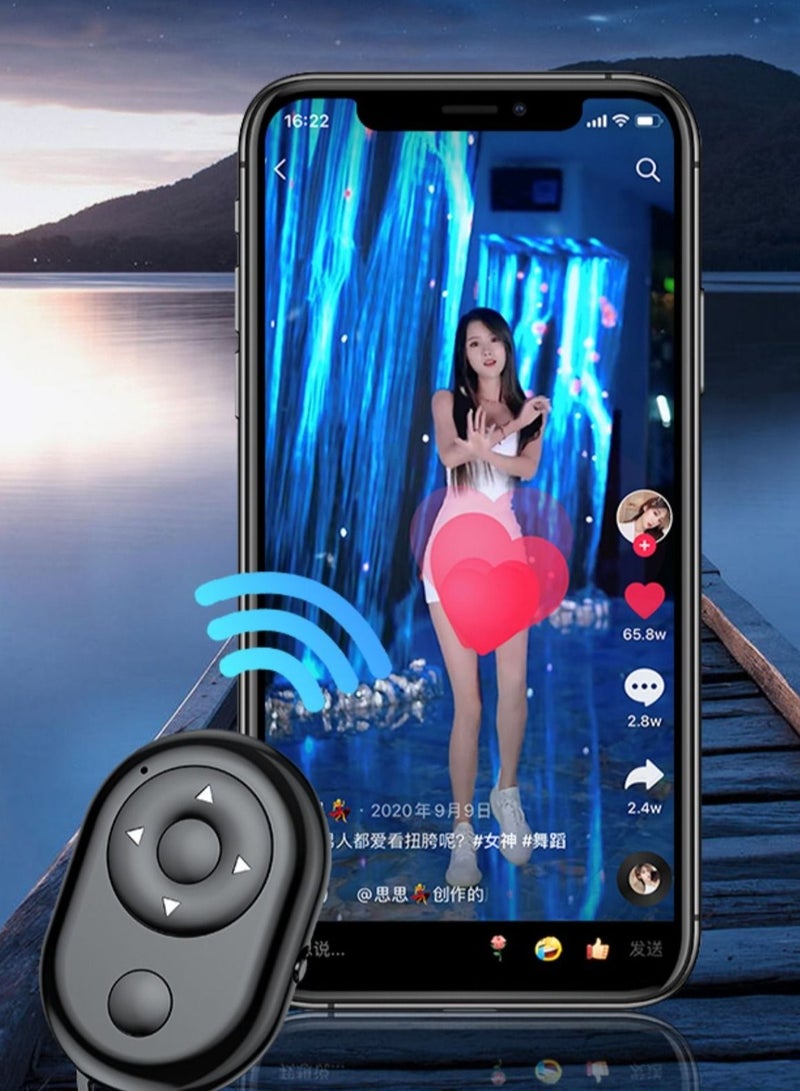 NIBEMINENT Mobile Phone Bluetooth Remote Control Android Ios Universal Selfie Video Web Page Turning Artifact - Image 2
