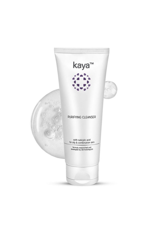 kaya - Acne Care Purifying Cleanser Salicylic Acid Face Wash Reduces Acne & Pimples For Pimple Prone Skin Face Wash For Oily Skin, 100Ml - Image 1