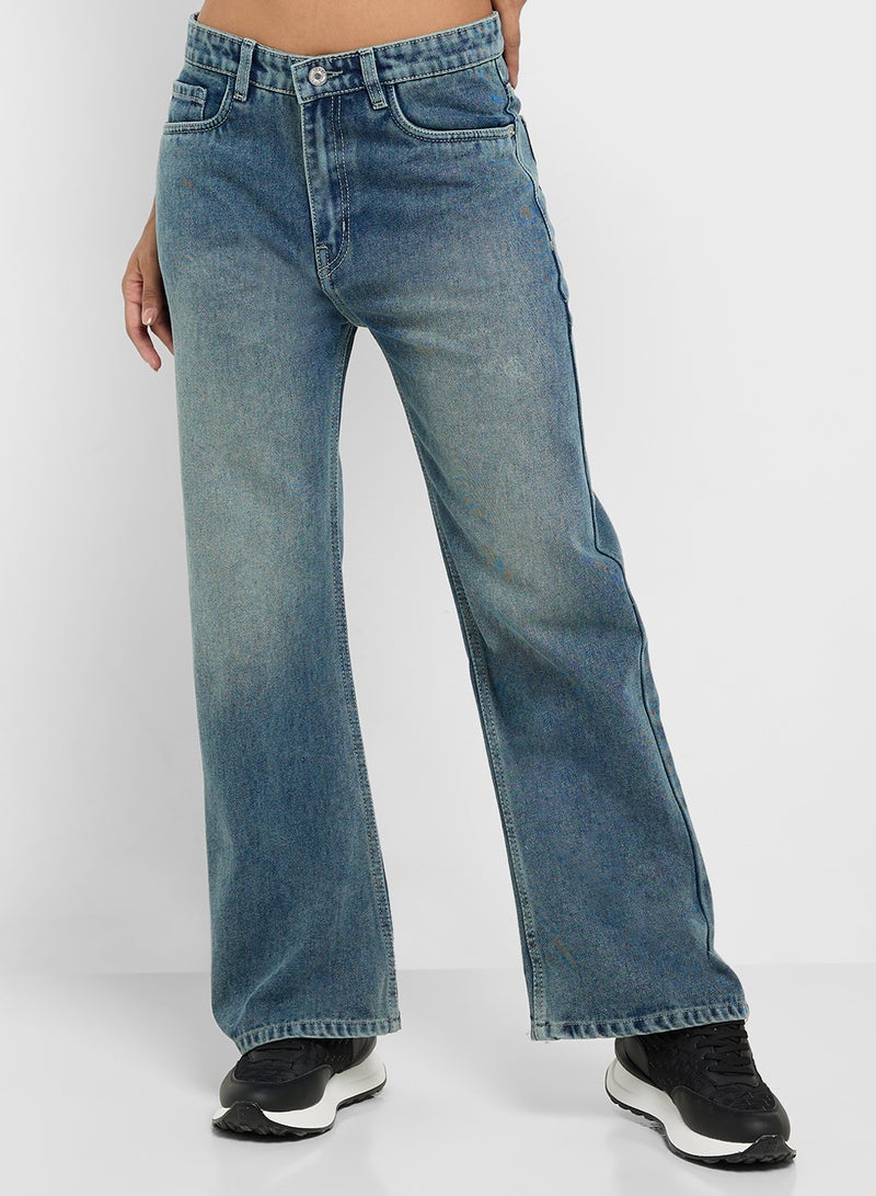 جينجر جينز مستقيم بخصر مرتفع - Image 2