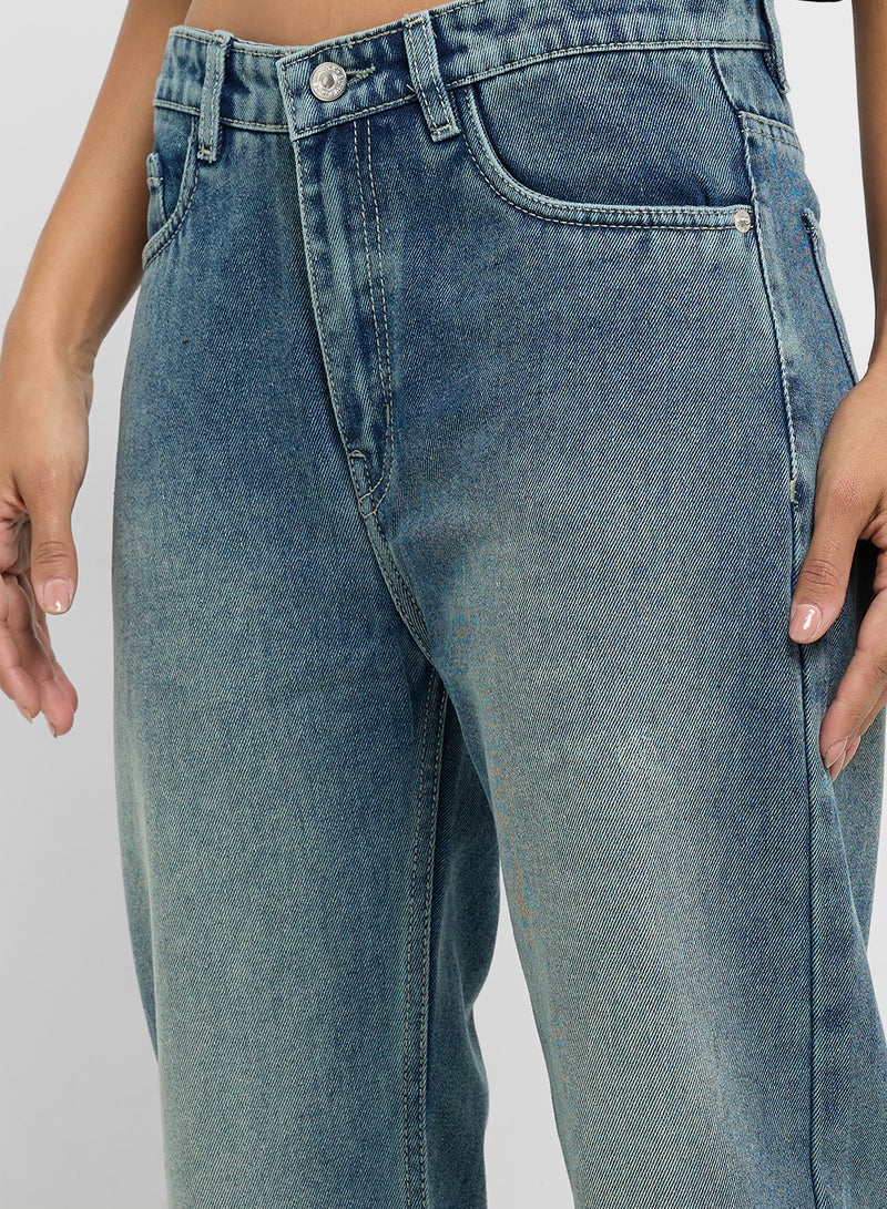 جينجر جينز مستقيم بخصر مرتفع - Image 4