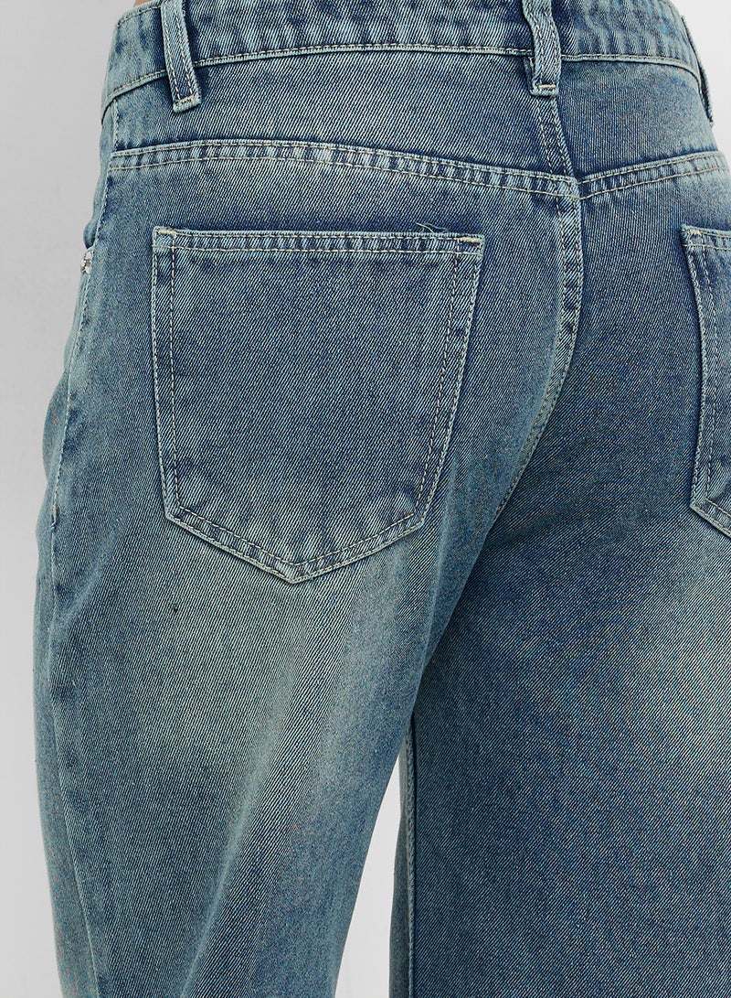 جينجر جينز مستقيم بخصر مرتفع - Image 5