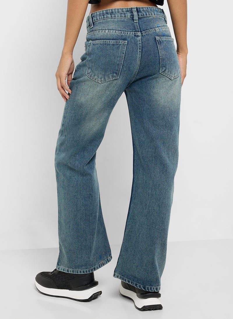 جينجر جينز مستقيم بخصر مرتفع - Image 3