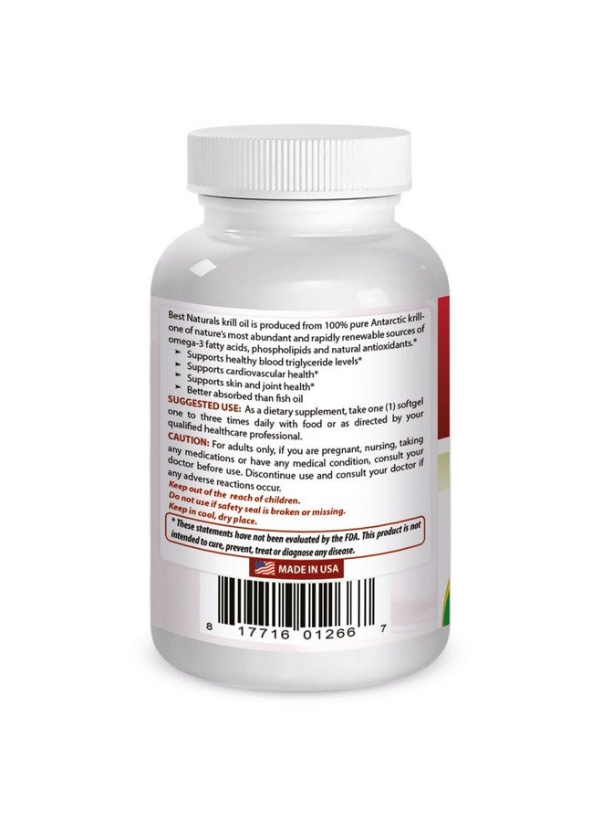 Best Naturals Best Naturals Krill Oil Soft Gel, 1000 mg, 60 Count  - Image 3