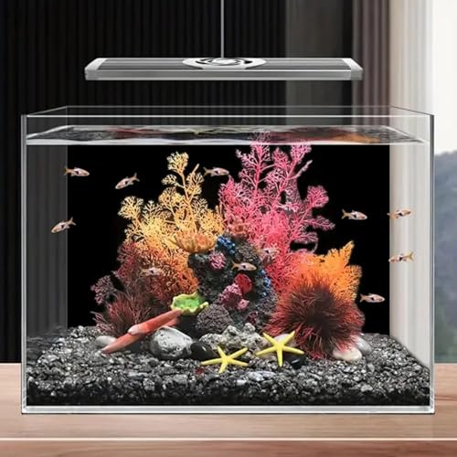VAYINATO® 2 x 4 Feet Aquarium Fish Tank Black Background Sticker Poster | Adhesive Design | Easy to Attach The Decoration Paper to Aquarium Fish Tank By Petzlifeworld - Image 2