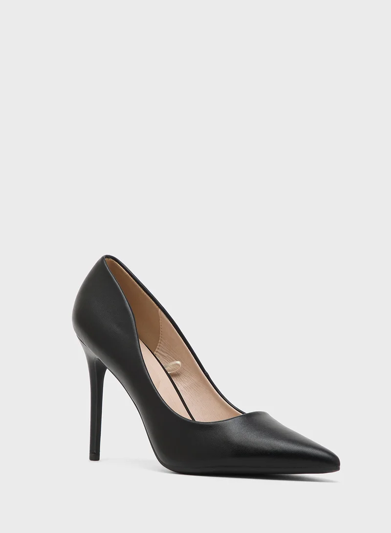Truffle Bone Heeled Pumps