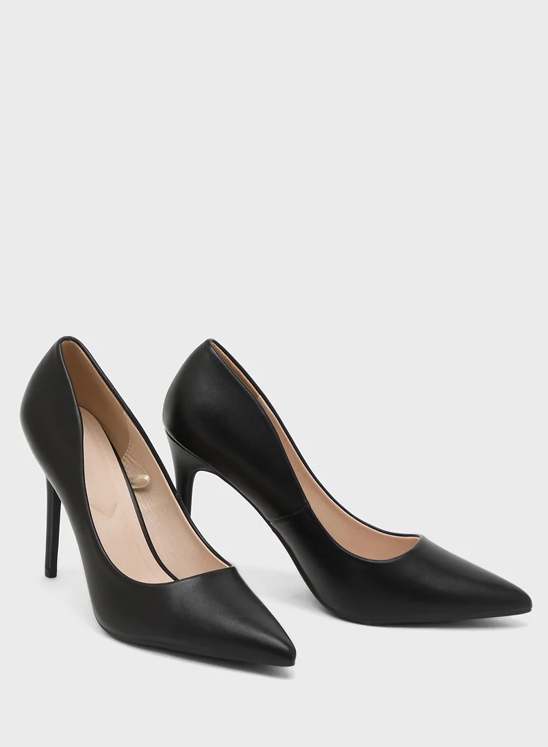 Truffle Bone Heeled Pumps