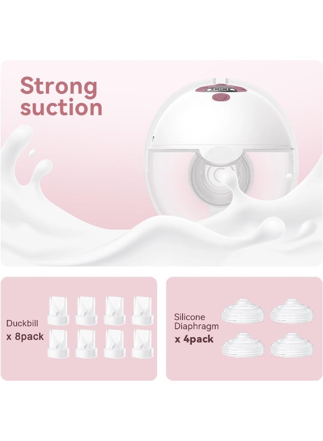 TOVVILD 12 Pack Pump Parts, 8PCS Duckbill Valves 4PCS Silicone Diaphragm Compatible with Momcozy M5, Replace Mom Cozy M5 Replacement Parts - Image 5