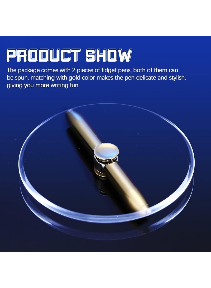 general 2-Piece Fingertip Rotating Pens with LED Light Rotating Ballpoint Pens for Business Professionals and Students Anti-Stress Gift Pens - Image 3