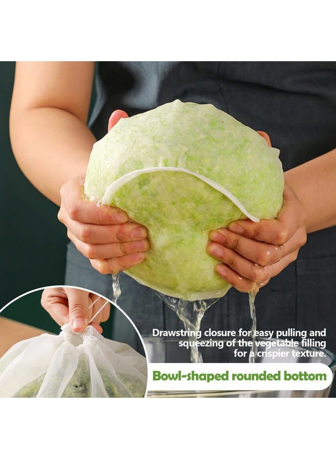 Slodki Cheese Cloth Bag For Straining, Nut Milk Bag - Reusable Straining Bags For Nut Milk, Soy Milk, Dumpling Fillings, And More (3, S) (3, M) - Image 3