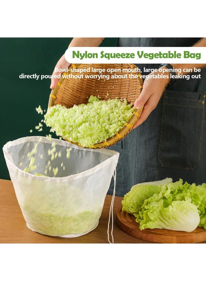 Slodki Cheese Cloth Bag For Straining, Nut Milk Bag - Reusable Straining Bags For Nut Milk, Soy Milk, Dumpling Fillings, And More (3, S) (3, M) - Image 2