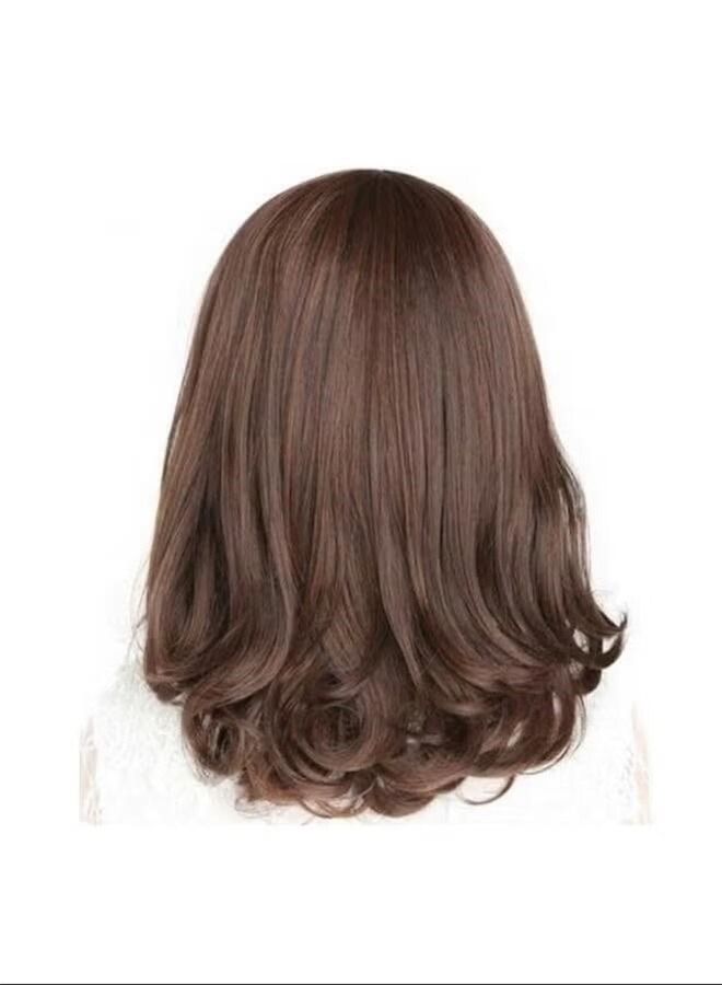 Generic Short Stylish Hair Wig Brown  - Image 3