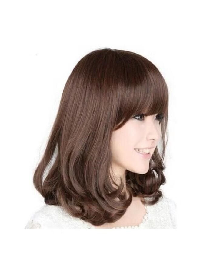 Generic Short Stylish Hair Wig Brown  - Image 2
