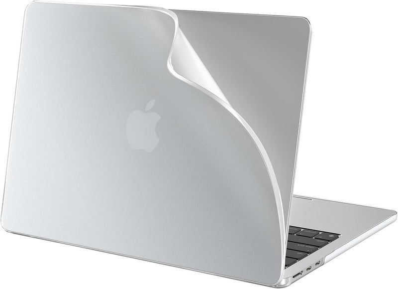 BlueSwan حافظة متوافقة مع MacBook Air 15 بوصة M5 M4 M3 M2 A3448 A3241 A3114 A2941، التي تم إصدارها في 2026-2023، غلاف حماية PP خارجي مقاوم للتشقق ومضاد لبصمات الأصابع لجهاز Mac 15.3 بوصة، شفاف غير لامع - Image 1