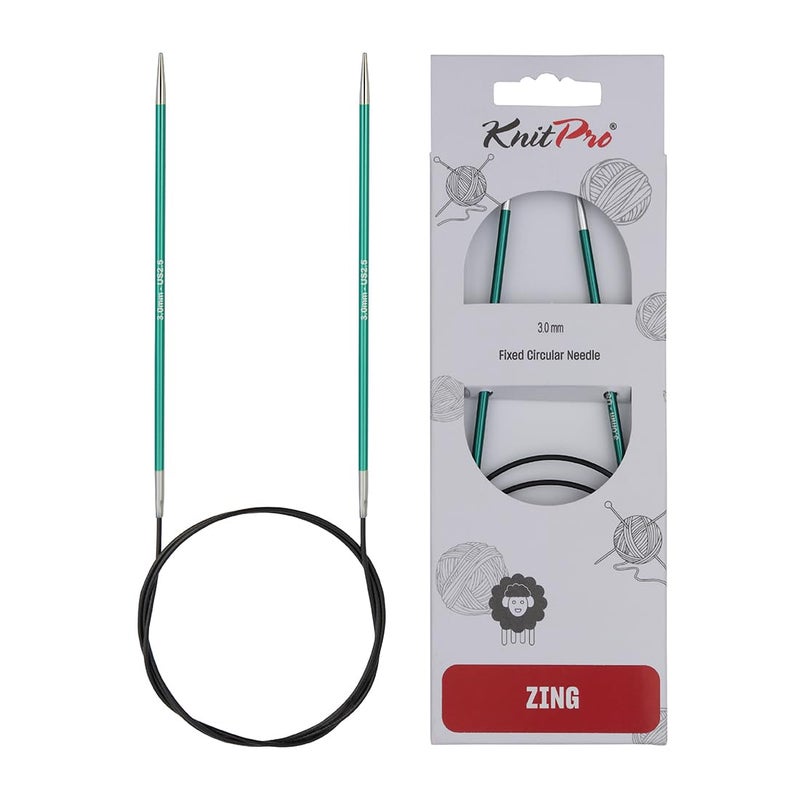 KnitPro Zing Fixed Circular Needles 24 60cm  Size 300mm